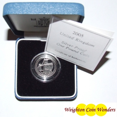 2005 Silver Proof £1 - Click Image to Close